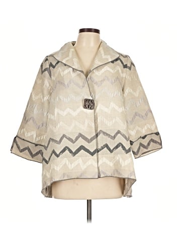I.C. By Connie K 3/4 Sleeve Button-Down Shirt (view 1)