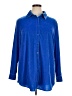 Soft Surroundings Blue Long Sleeve Button-Down Shirt Size XL - photo 1