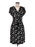 Nine West Print Black Casual Dress Size M - photo 1