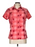 Rossignol 100% Polyester Red Short Sleeve Blouse Size L - photo 1