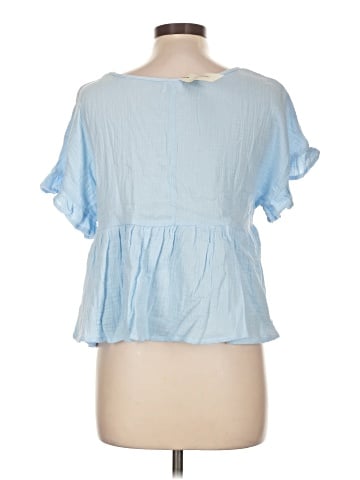 Blue Rain Short Sleeve Blouse (view 2)