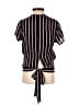 Ultra Flirt 100% Polyester Black Short Sleeve Blouse Size XS - photo 2
