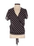 Ultra Flirt 100% Polyester Black Short Sleeve Blouse Size XS - photo 1