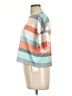 Unbranded Stripes Teal Short Sleeve T-Shirt Size L - photo 5
