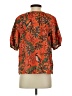 Cleo 100% Cotton Orange Short Sleeve Blouse Size XS - photo 2