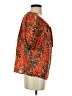 Cleo 100% Cotton Orange Short Sleeve Blouse Size XS - photo 4