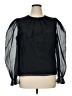 Express 100% Polyester Black Long Sleeve Blouse Size XL - photo 1
