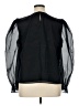 Express 100% Polyester Black Long Sleeve Blouse Size XL - photo 2