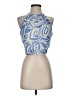 1.State 100% Polyester Blue Sleeveless Blouse Size S - photo 1