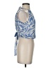 1.State 100% Polyester Blue Sleeveless Blouse Size S - photo 4