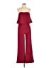 GB Color Block Burgundy Jumpsuit Size L - photo 1