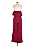 GB Color Block Burgundy Jumpsuit Size L - photo 2