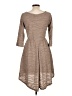 Trixxi Chevron-herringbone Tan Casual Dress Size L - photo 2