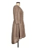 Trixxi Chevron-herringbone Tan Casual Dress Size L - photo 4