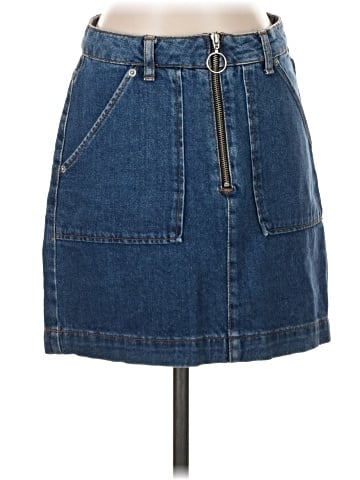 Topshop Denim Skirt (view 1)