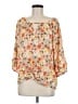 BCX 100% Polyester Orange 3/4 Sleeve Blouse Size M - photo 1