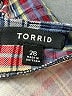 Torrid Plaid Blue Casual Skirt Size 28 - photo 4