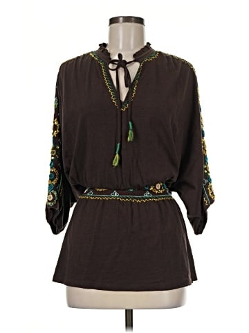 Double D Ranch 3/4 Sleeve Blouse (view 1)