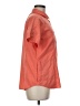 Woolrich 100% Polyester Orange Short Sleeve Blouse Size M - photo 4