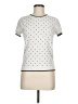 Elle Polka Dots Ivory Short Sleeve Turtleneck Size M - photo 1