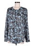 Ann Taylor LOFT Paisley Blue Long Sleeve Blouse Size M - photo 1