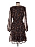 Gilli 100% Polyester Print Brown Cocktail Dress Size M - photo 2