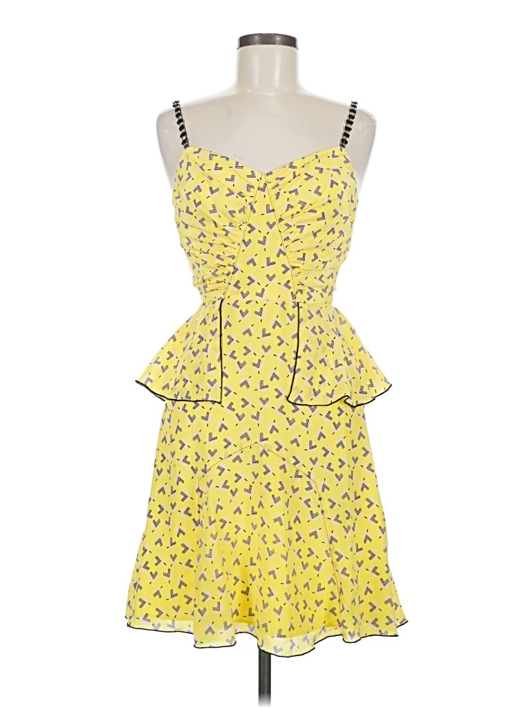 Pre-owned Anna Sui Cocktail Dress In Yellow