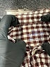 Crewcuts 100% Cotton Checkered-gingham Burgundy Long Sleeve Button-Down Shirt Size 2 - photo 3