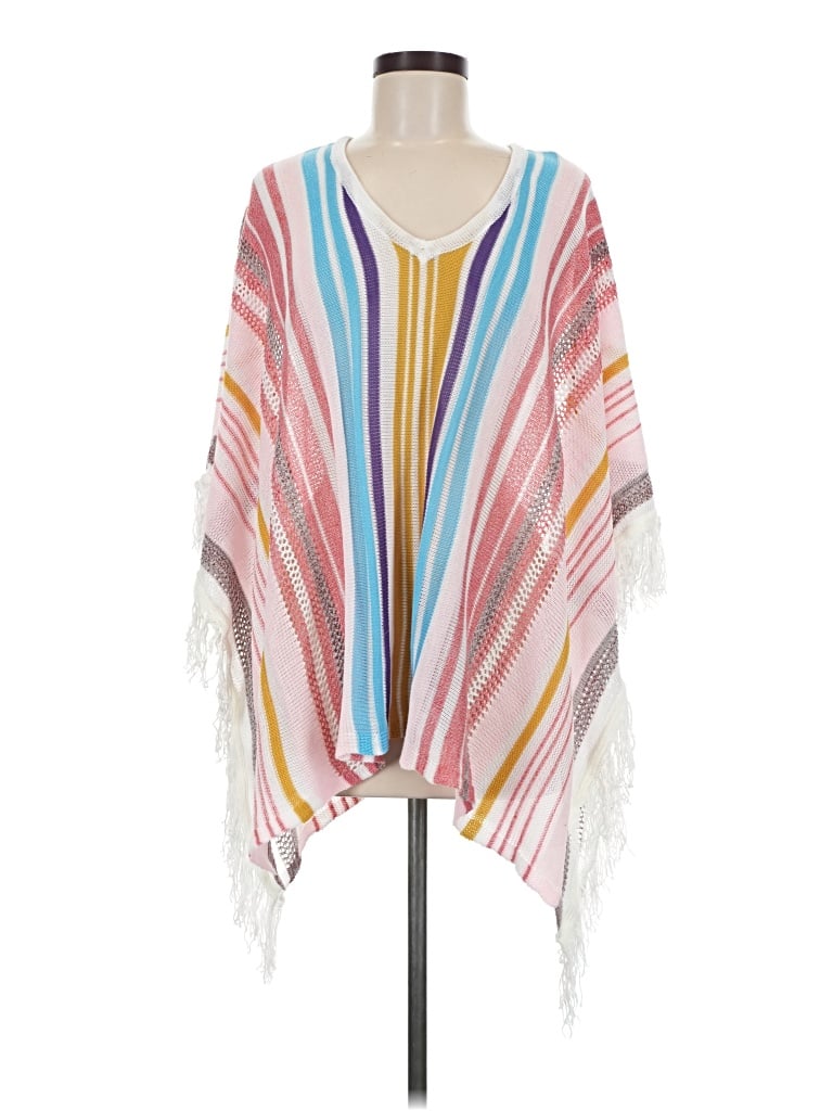 Pre-owned Cupshe Poncho In Pink