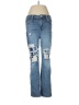 Risen Graphic Blue Jeans Size 9 - photo 1