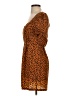 BB Dakota 100% Polyester Animal Print Orange Casual Dress Size 0 - photo 5