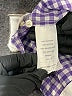 Crewcuts 100% Cotton Checkered-gingham Purple Long Sleeve Button-Down Shirt Size 2 - photo 4