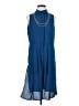 Thalia Sodi 100% Polyester Blue Casual Dress Size S - photo 1