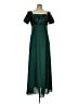 Von Bramlett 100% Polyester Green Cocktail Dress Size 12 - photo 1