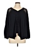 John Paul Richard Black Long Sleeve Blouse Size L - photo 1