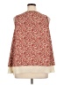 Ann Taylor LOFT Outlet 100% Polyester Red Sleeveless Blouse Size XL - photo 2