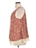 Ann Taylor LOFT Outlet 100% Polyester Red Sleeveless Blouse Size XL - photo 5