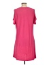 Just Be... Solid Pink Casual Dress Size L - photo 2