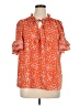 Max Studio 100% Polyester Orange 3/4 Sleeve Blouse Size 1X - photo 1