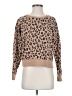 Re:named 100% Cotton Animal Print Tan Pullover Sweater Size S - photo 1