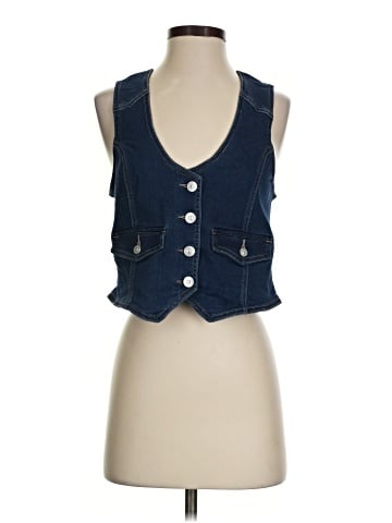 Nicole by Nicole Miller Denim Vest (view 1)