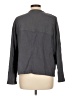 J.Jill 100% Polyester Argyle Gray Jacket Size L - photo 2