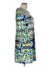 Bethany Graphic Blue Casual Dress Size L - photo 4