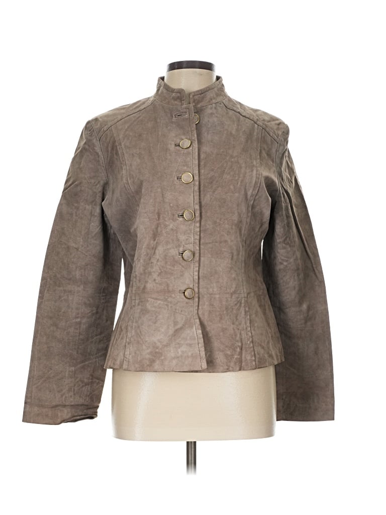 Click to view more detailed imagery on our partner's website Pre-owned Assorted Brands Leather Jacket In Brown