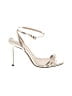 Schutz Metallic Ivory Sandals Size 7 - photo 1