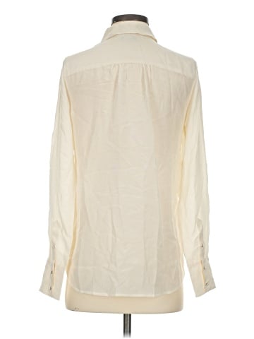 J.Crew Factory Store Long Sleeve Silk Top (view 2)