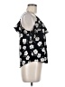E&M Collection 100% Polyester Black Short Sleeve Top Size M - photo 4