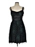 Jolie 100% Polyester Stars Black Cocktail Dress Size 12 - photo 1