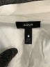 Aqua White Long Sleeve Blouse Size M - photo 7