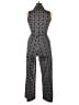 Nina Leonard Polka Dots Black Jumpsuit Size L - photo 2